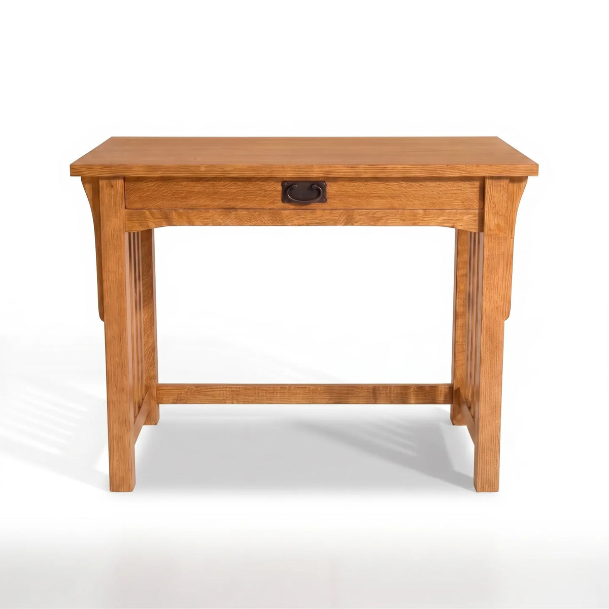 Mission 1-Drawer Desk - Country on a white background
