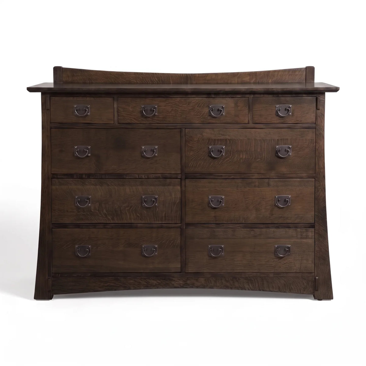 Bungalow 9-Drawer Dresser - Charcoal on a white background