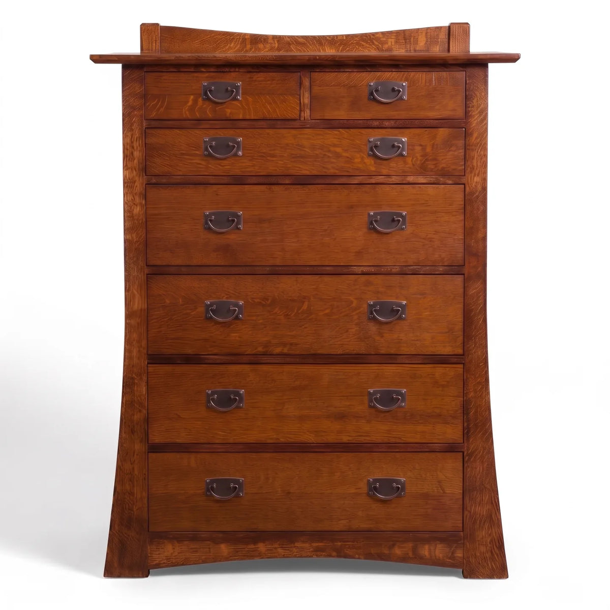 Bungalow 7-Drawer Bedroom Chest - Walnut on a white background