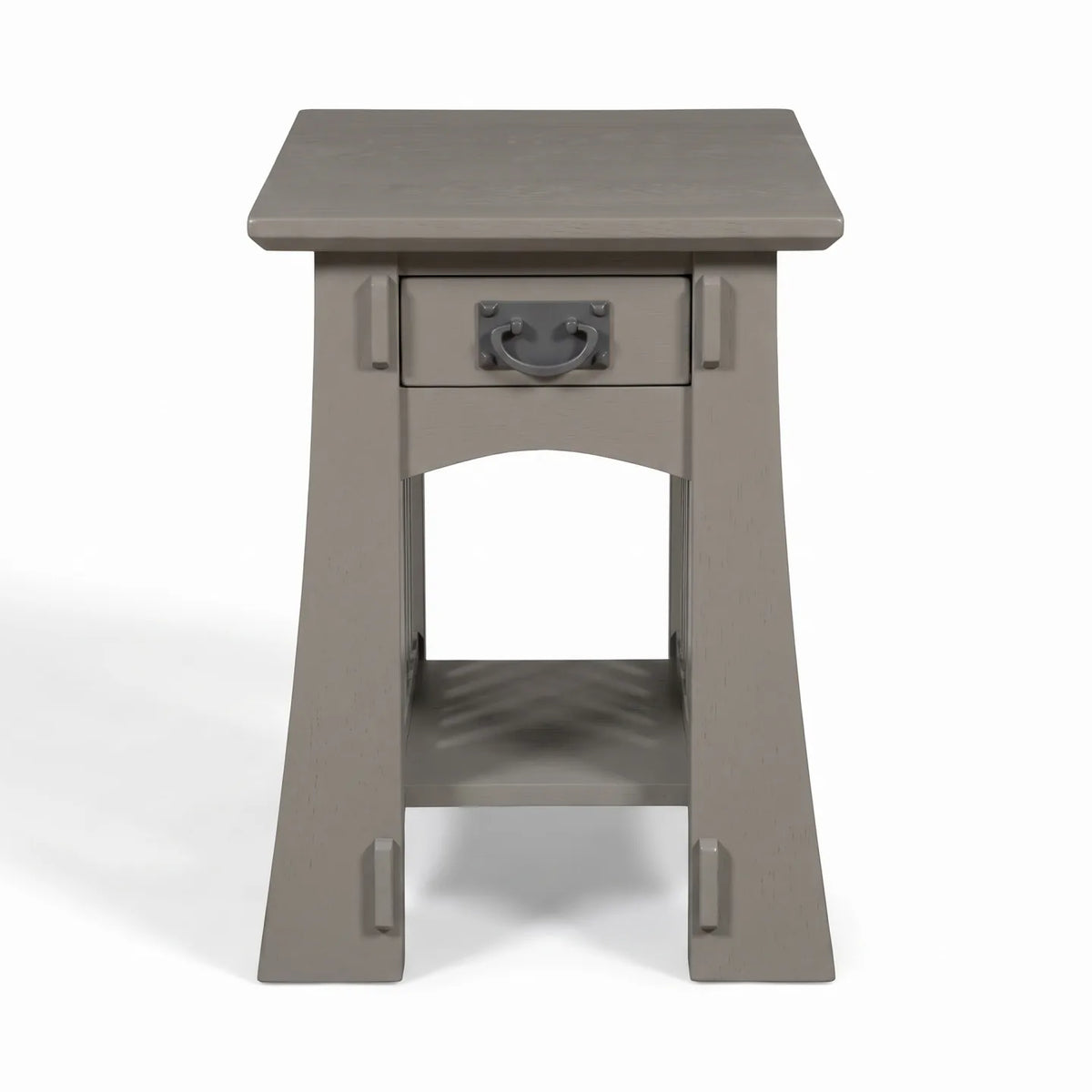 Bungalow Spacesaver End Table - Stone Gray on a white background