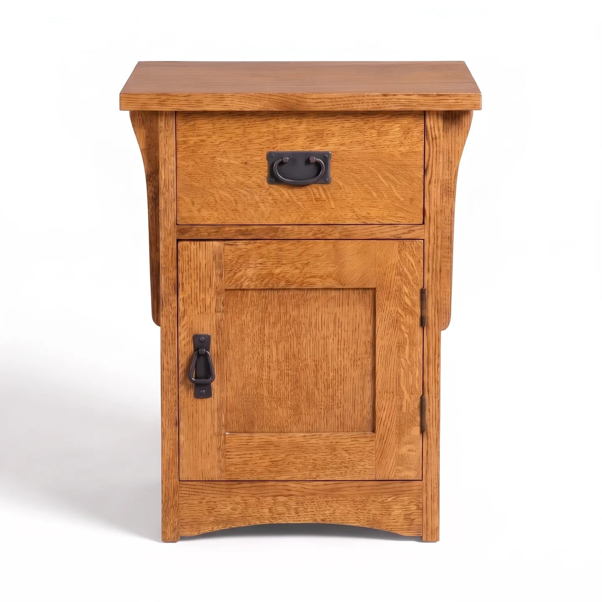 Mission Storage Nightstand - Country on a white background