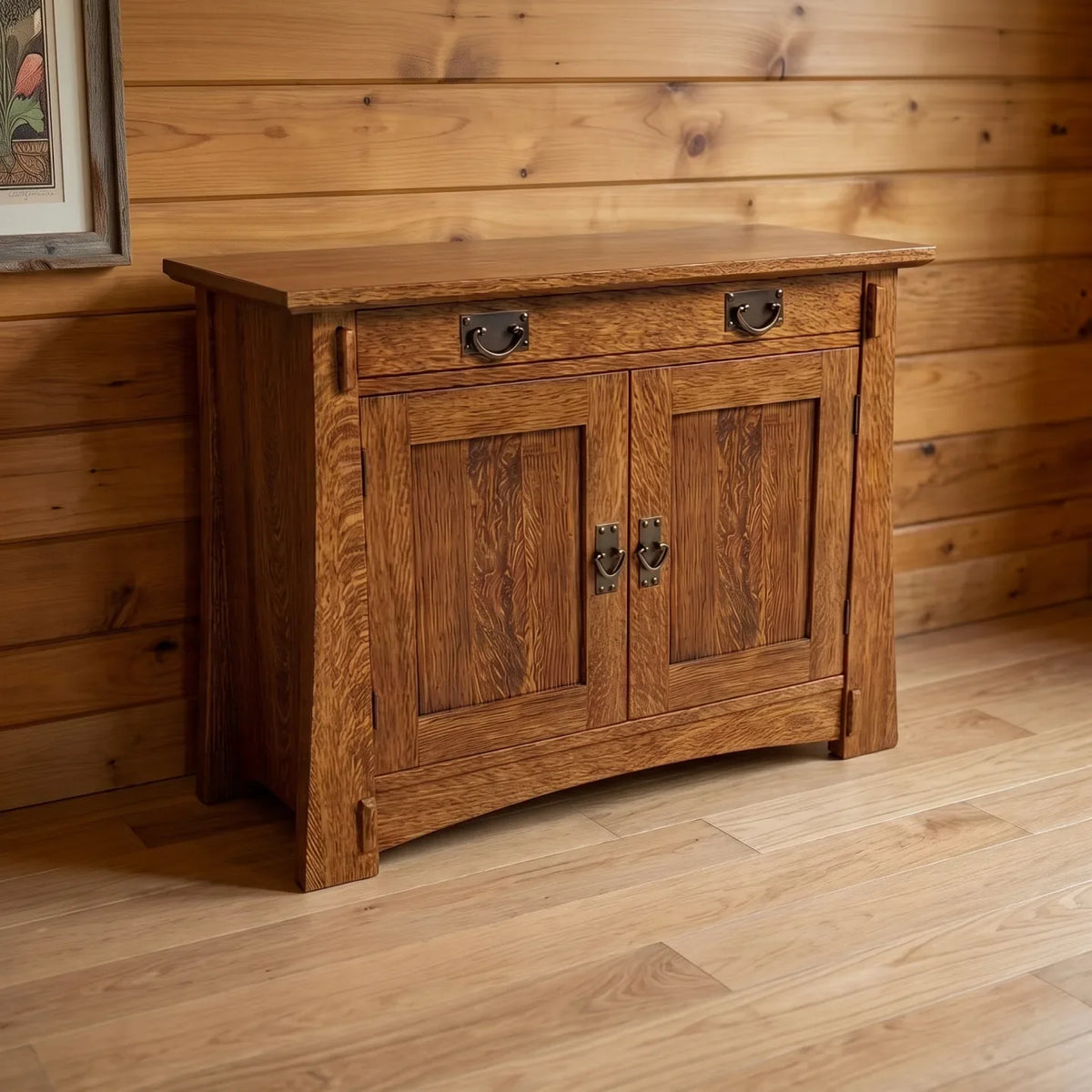 Bungalow 2-Door Console - Antique Brown