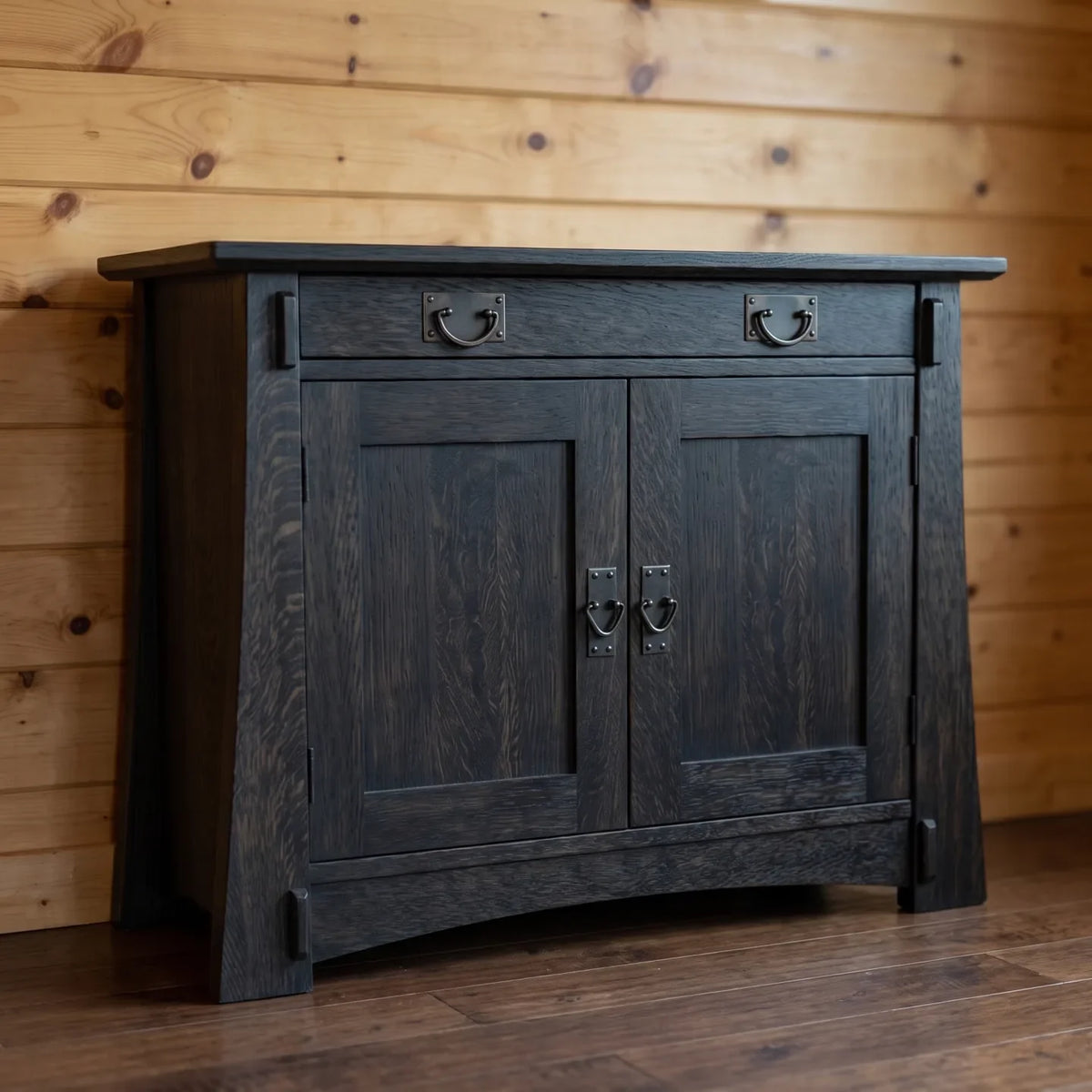 Bungalow 2-Door Console - Black