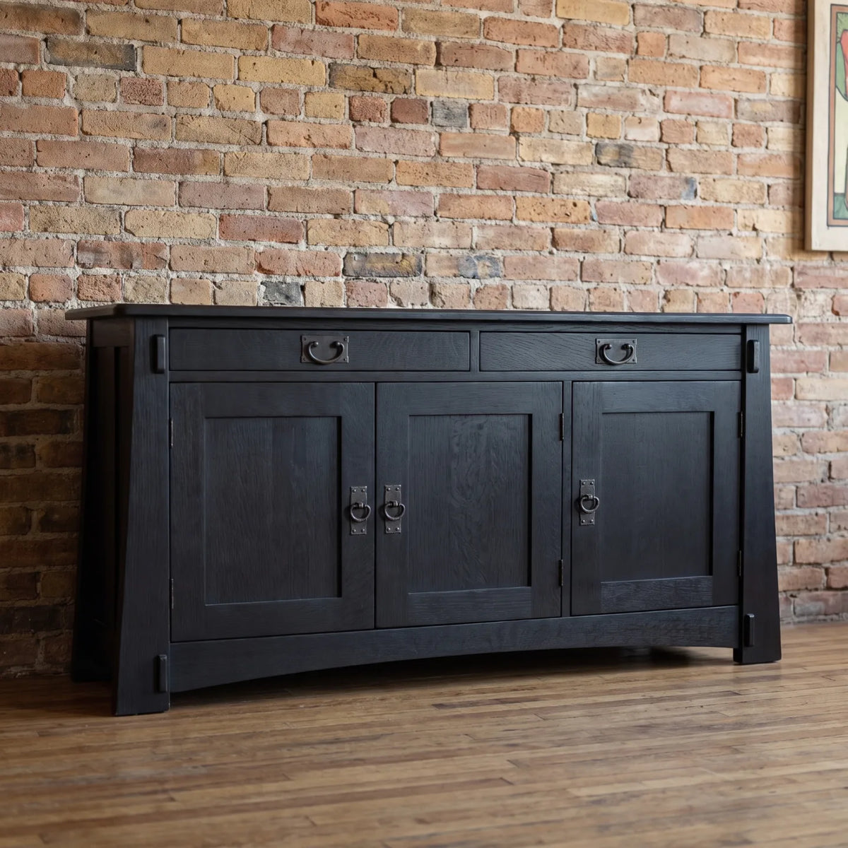 Bungalow 3-Door Console - Black