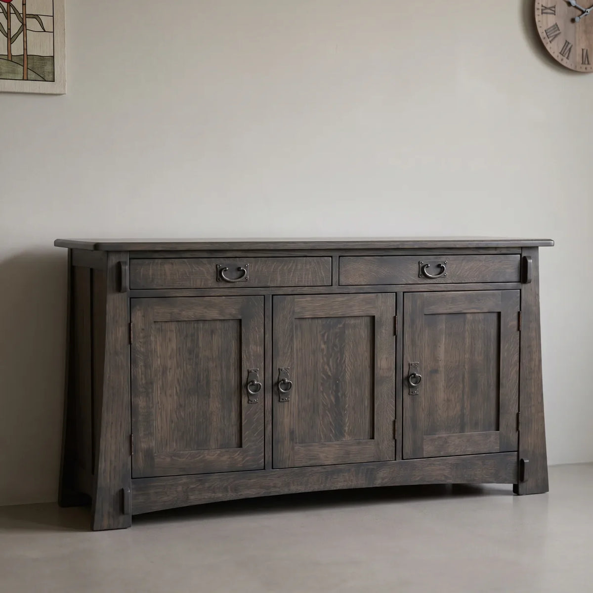 Bungalow 3-Door Console - Charcoal
