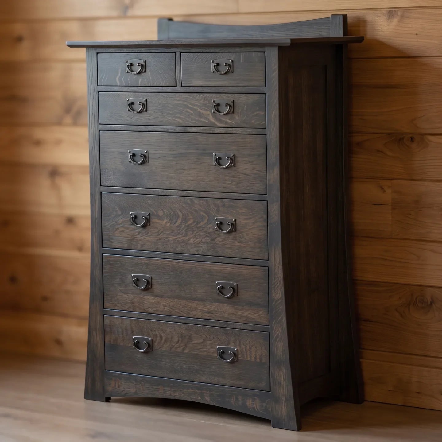 Bungalow 7-Drawer Bedroom Chest - Charcoal