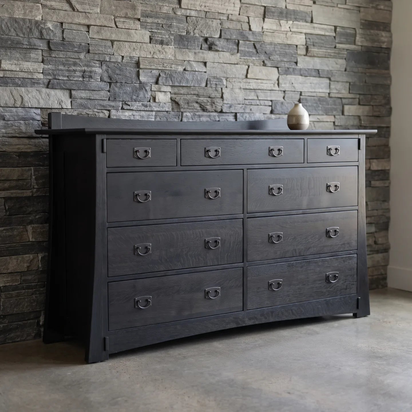 Bungalow 9-Drawer Dresser - Black