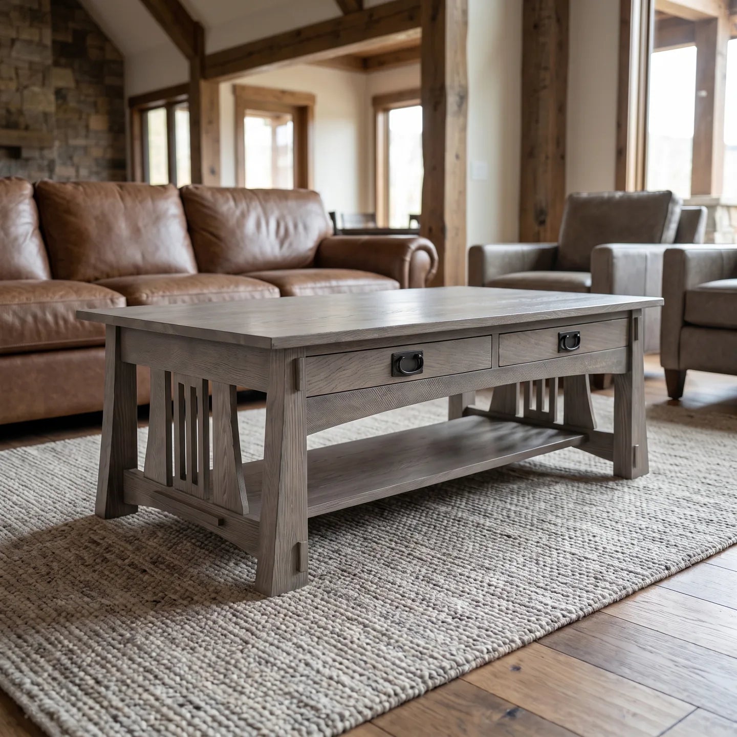 Bungalow Coffee Table - Stone Gray