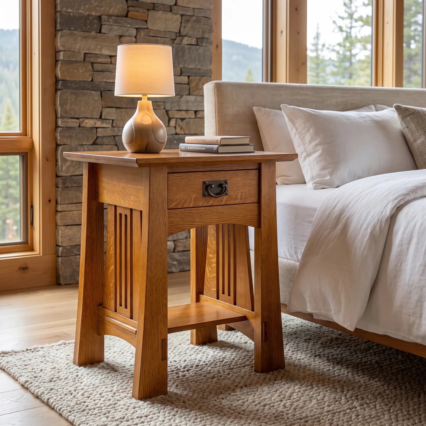 Bungalow Spacesaver Single Drawer Nightstand - Country