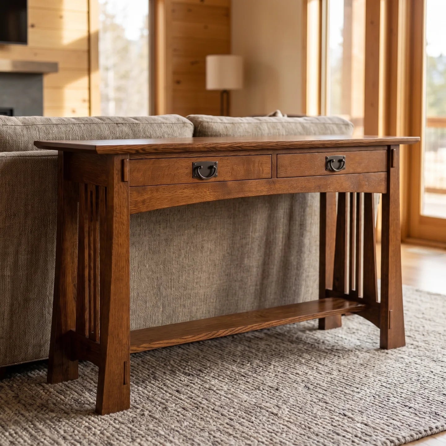 Bungalow Sofa Table - Walnut