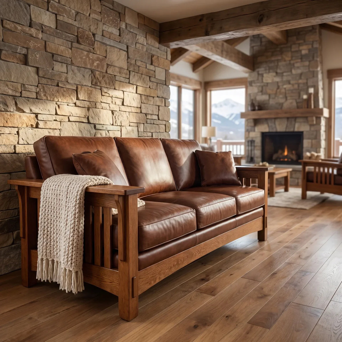 Bungalow Sofa - Antique Brown