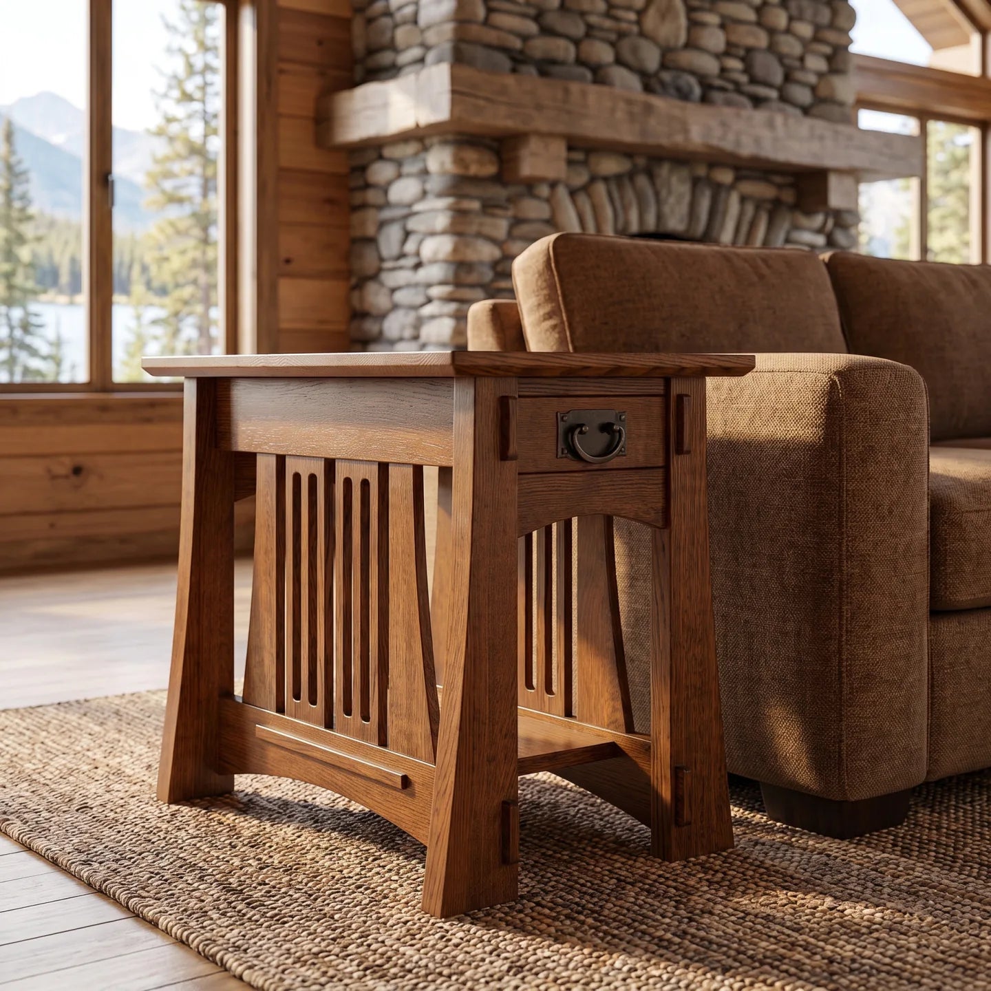Bungalow Spacesaver End Table - Walnut