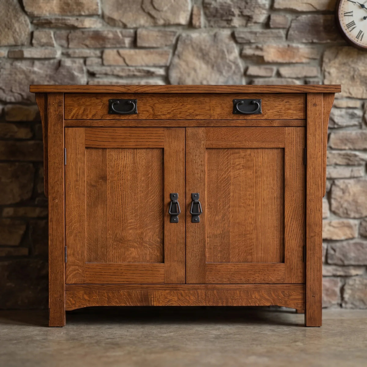 Mission 2-Door Console - Walnut