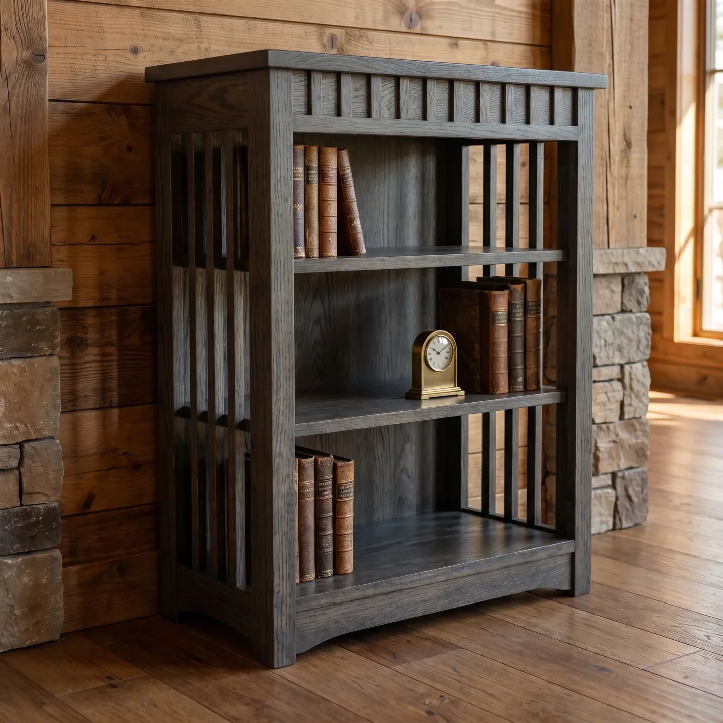 38" Bookcase - Charcoal