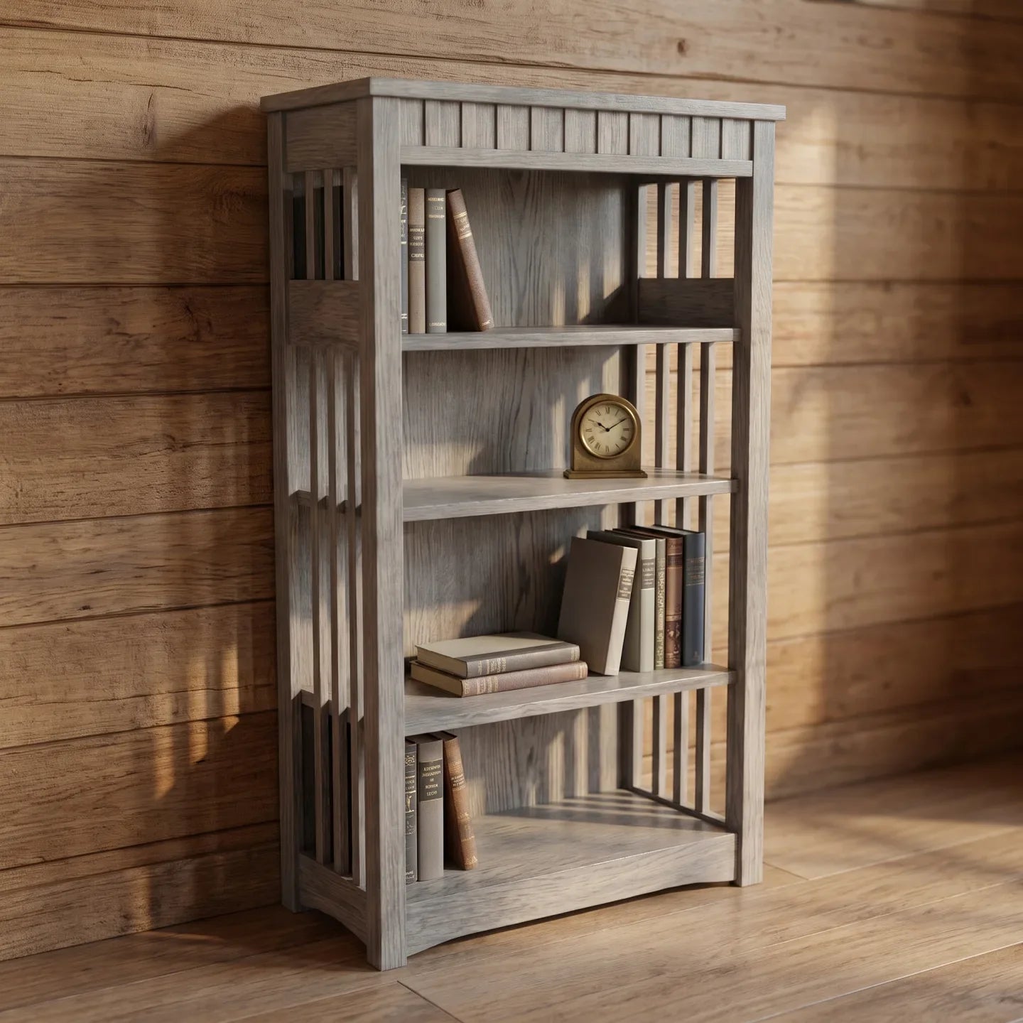48" Bookcase - Stone Gray