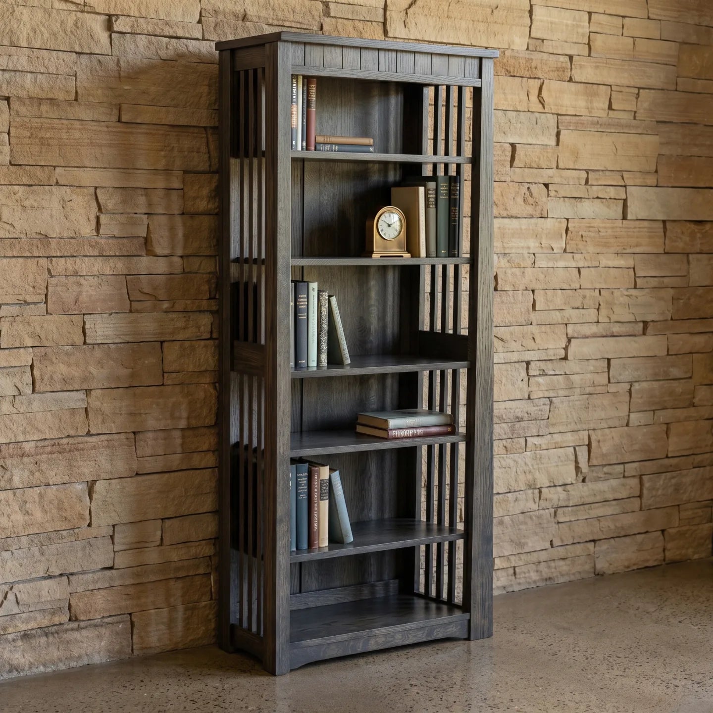 72" Bookcase - Charcoal