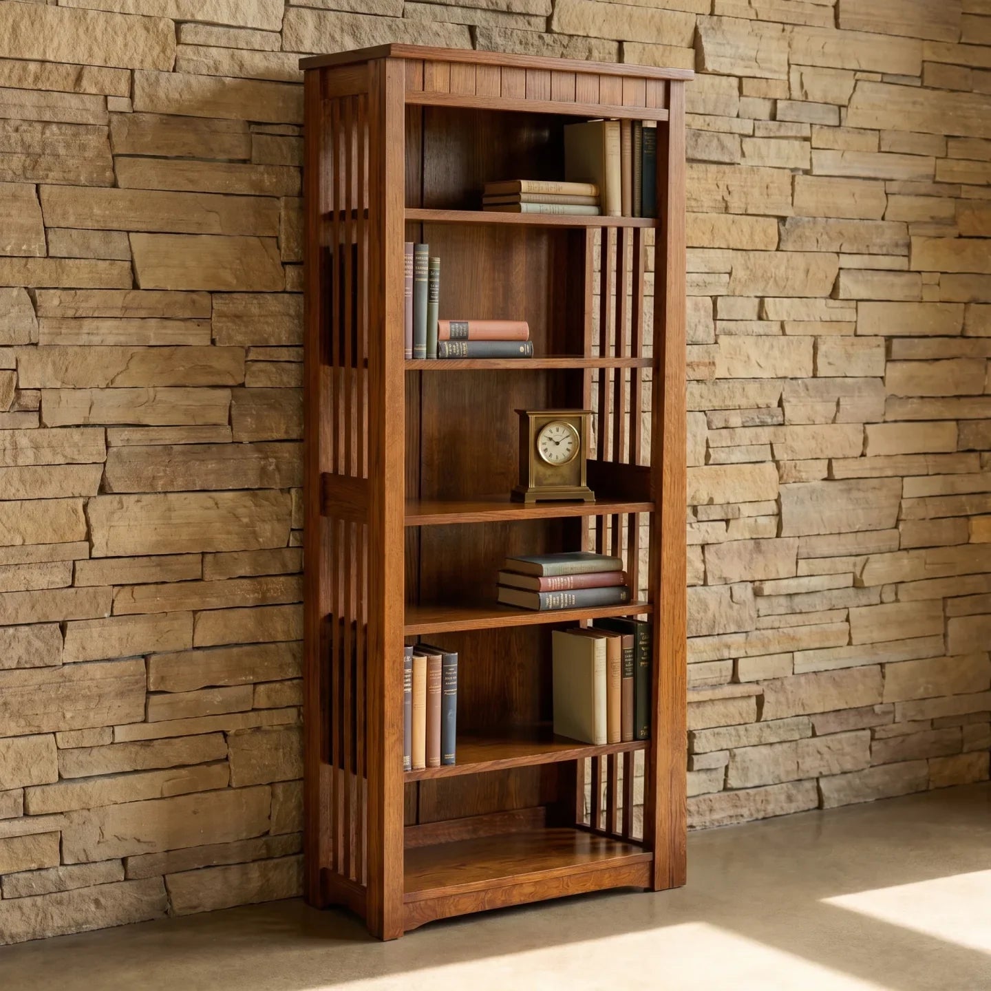 72" Bookcase - Walnut
