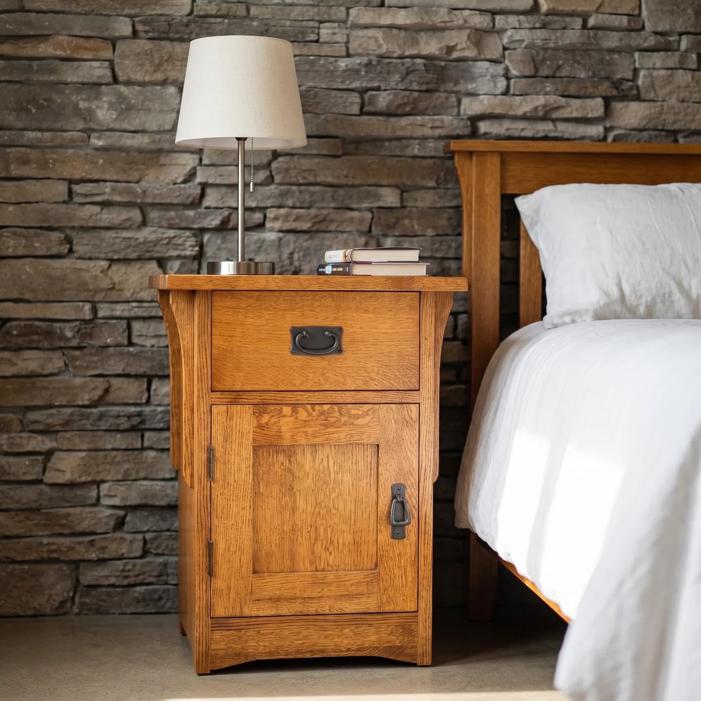 Mission Storage Nightstand - Country