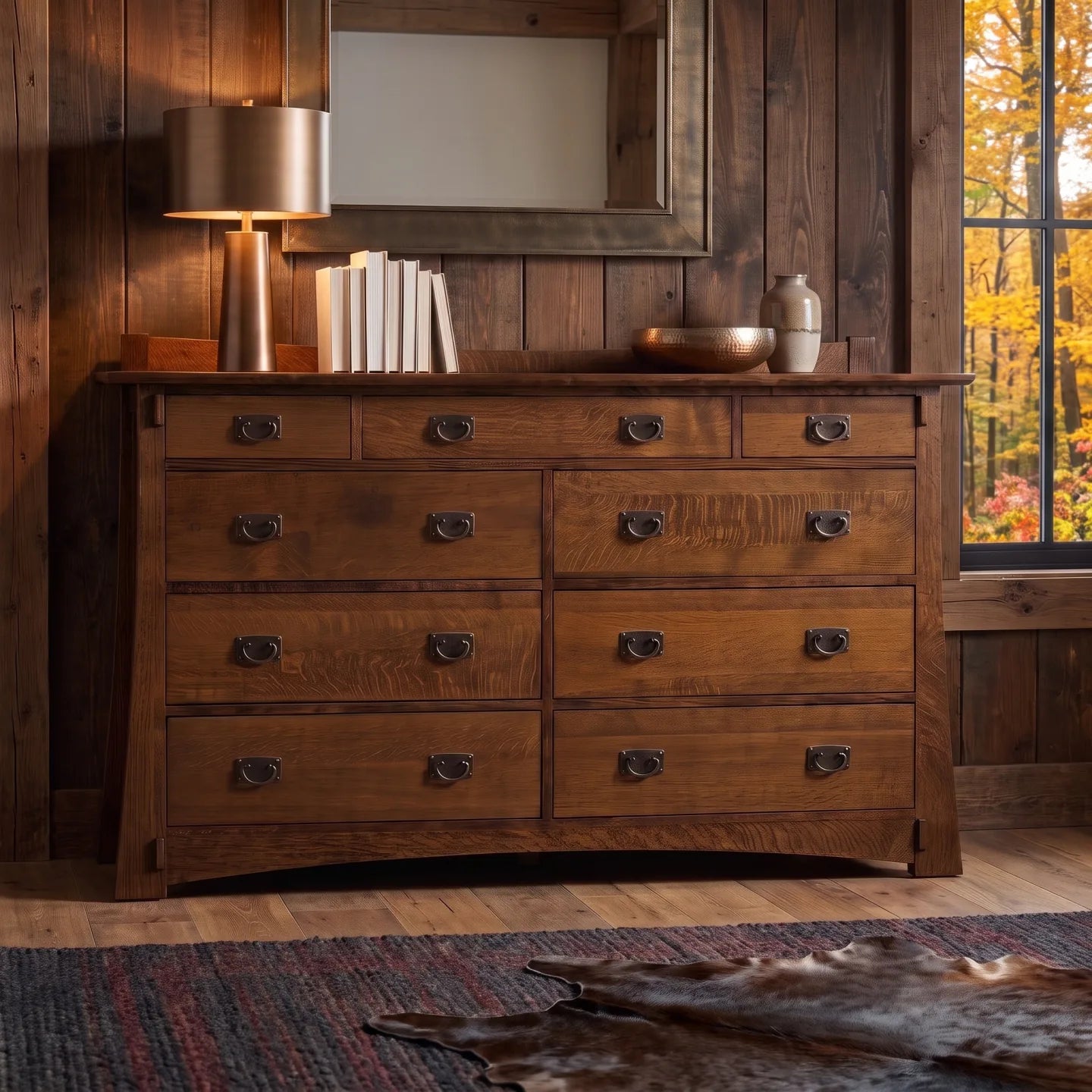 Bungalow 9-Drawer Dresser - Walnut