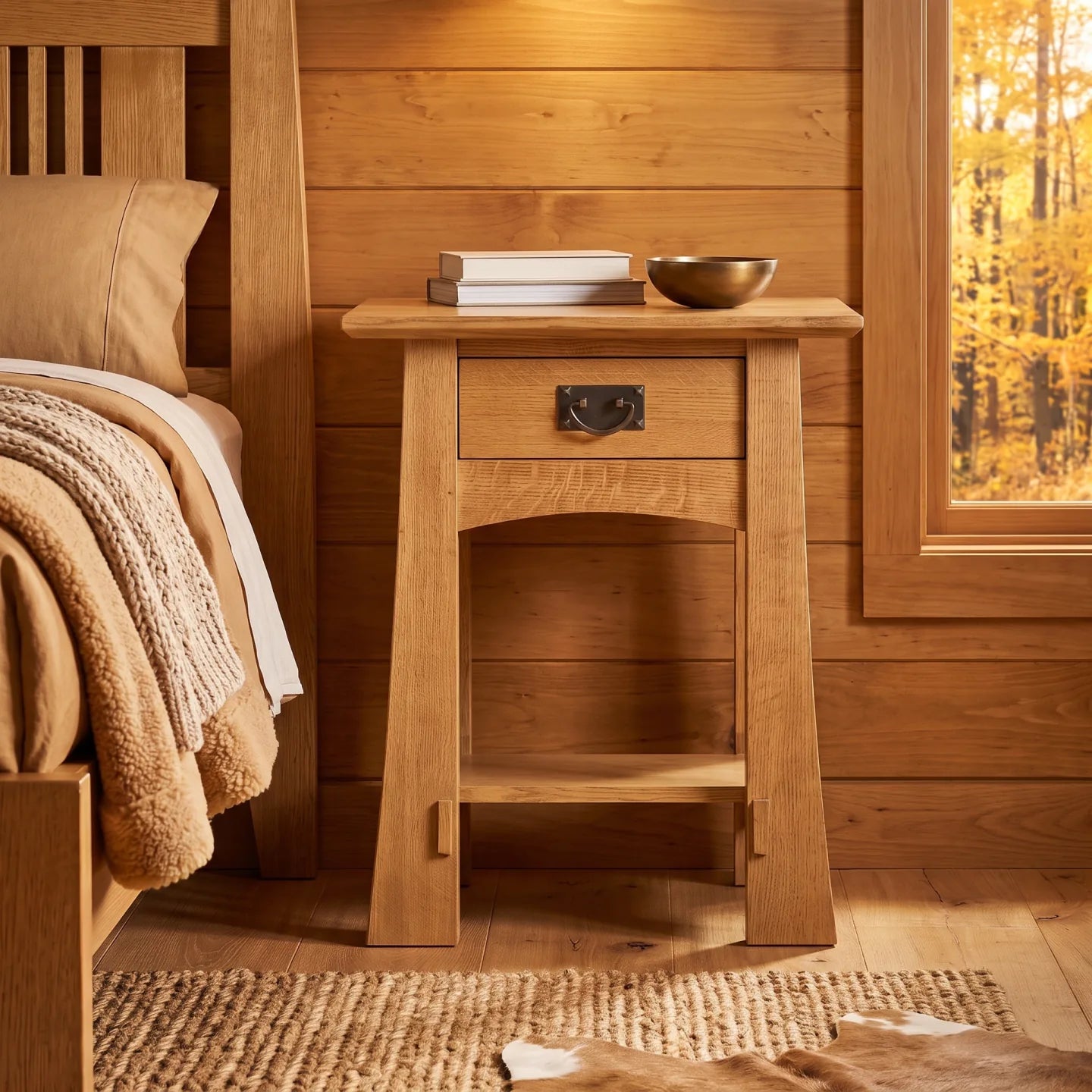 Bungalow Spacesaver Single Drawer Nightstand - Country