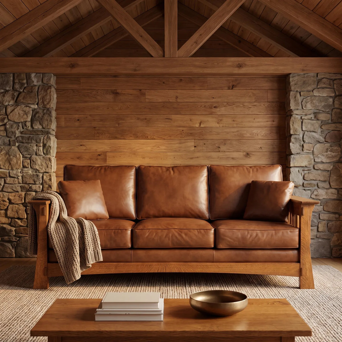 Bungalow Sofa - Antique Brown