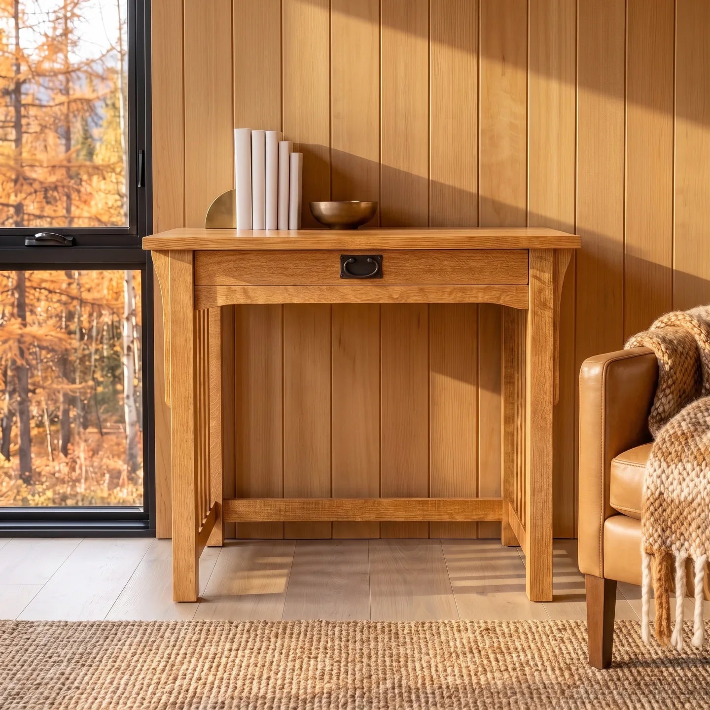 Mission 1-Drawer Desk - Country