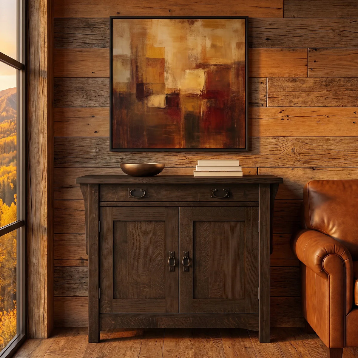Mission 2-Door Console - Charcoal