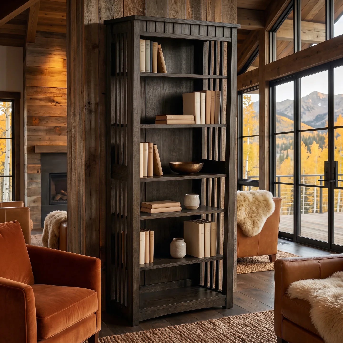 72" Bookcase - Charcoal