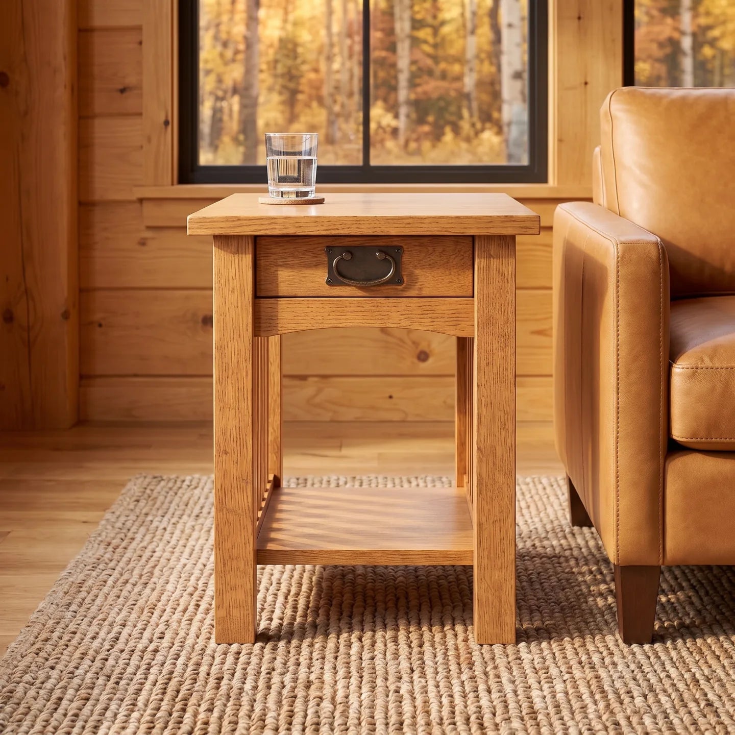 Mission Spacesaver End Table - Country