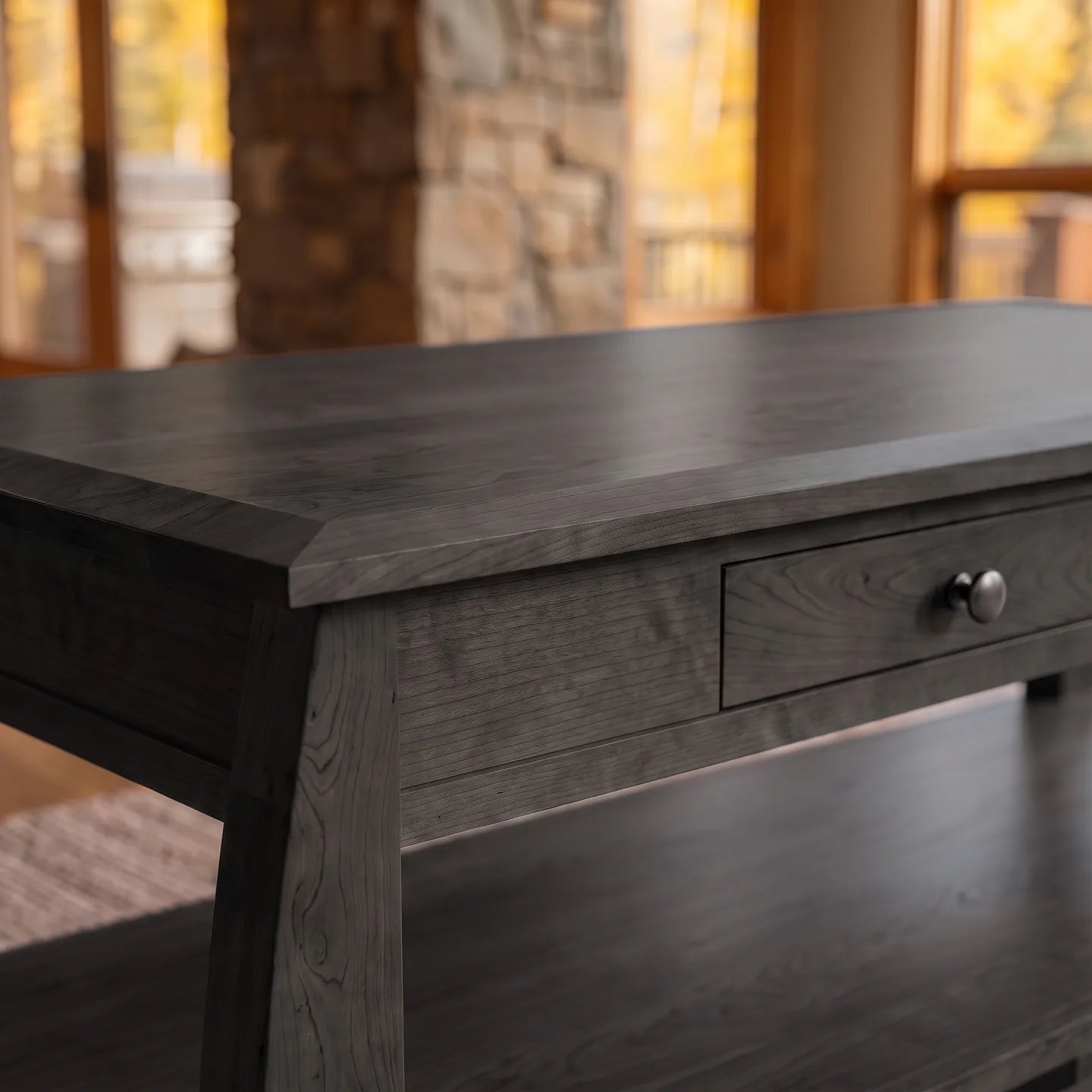 African Inlay Coffee Table - Charcoal