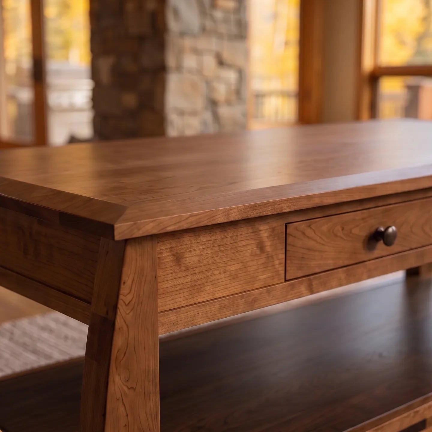 African Inlay Coffee Table - Walnut