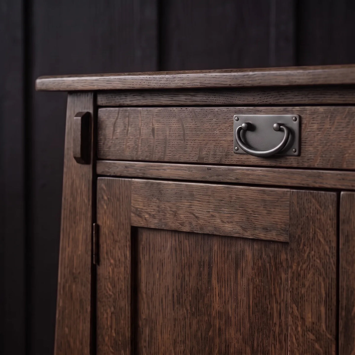 Bungalow 3-Door Console - Charcoal