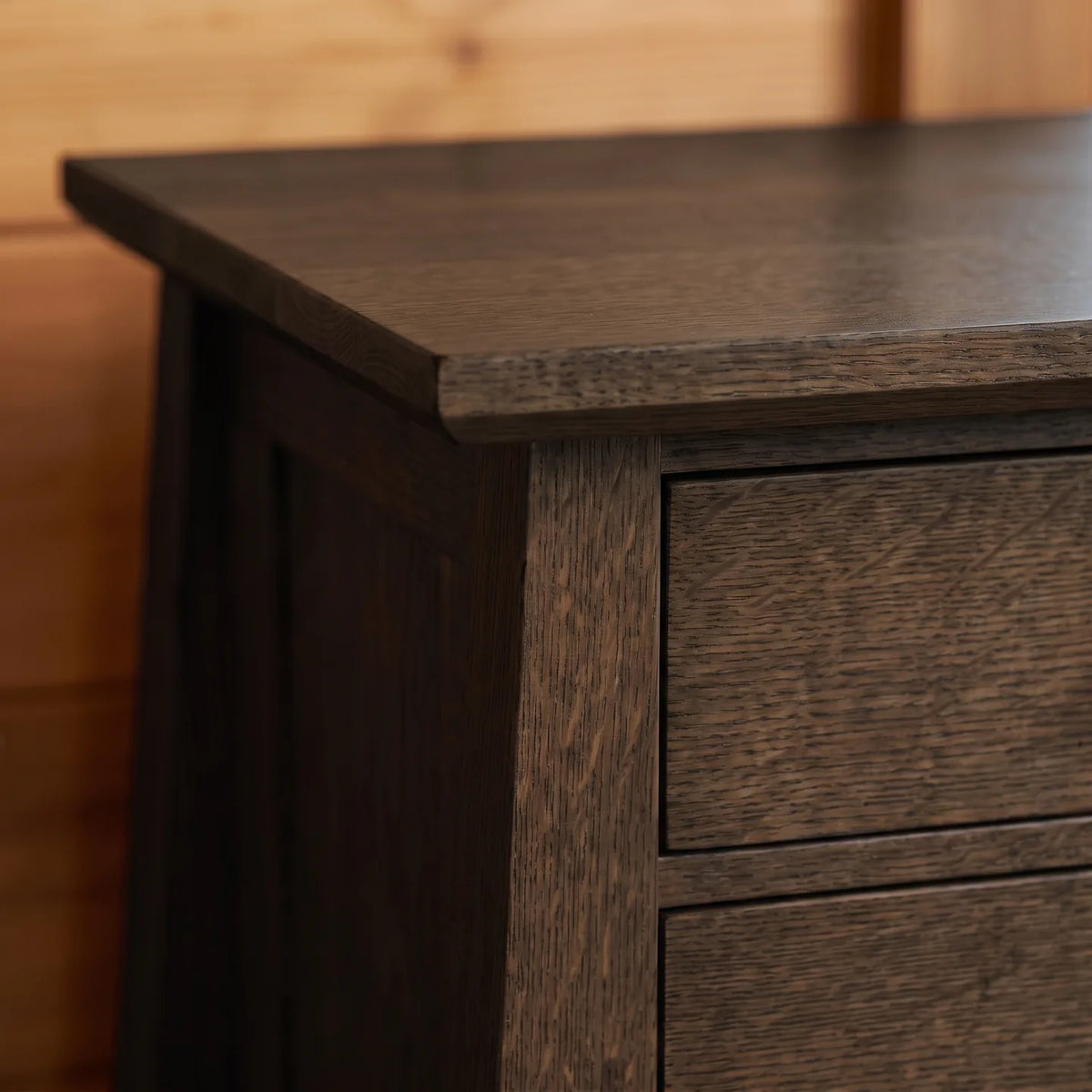 Bungalow 3-Drawer Nightstand - Charcoal