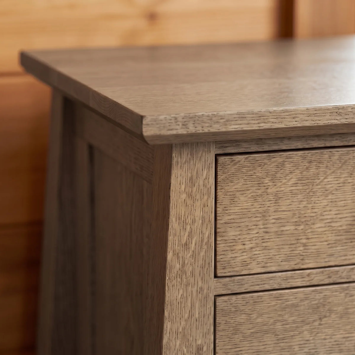 Bungalow 3-Drawer Nightstand - Stone Gray