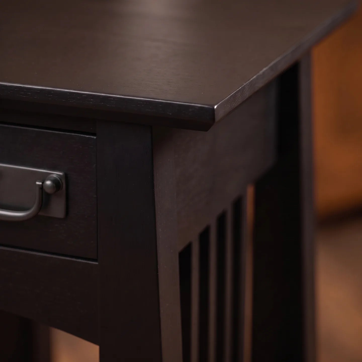 Bungalow Spacesaver Single Drawer Nightstand - Black