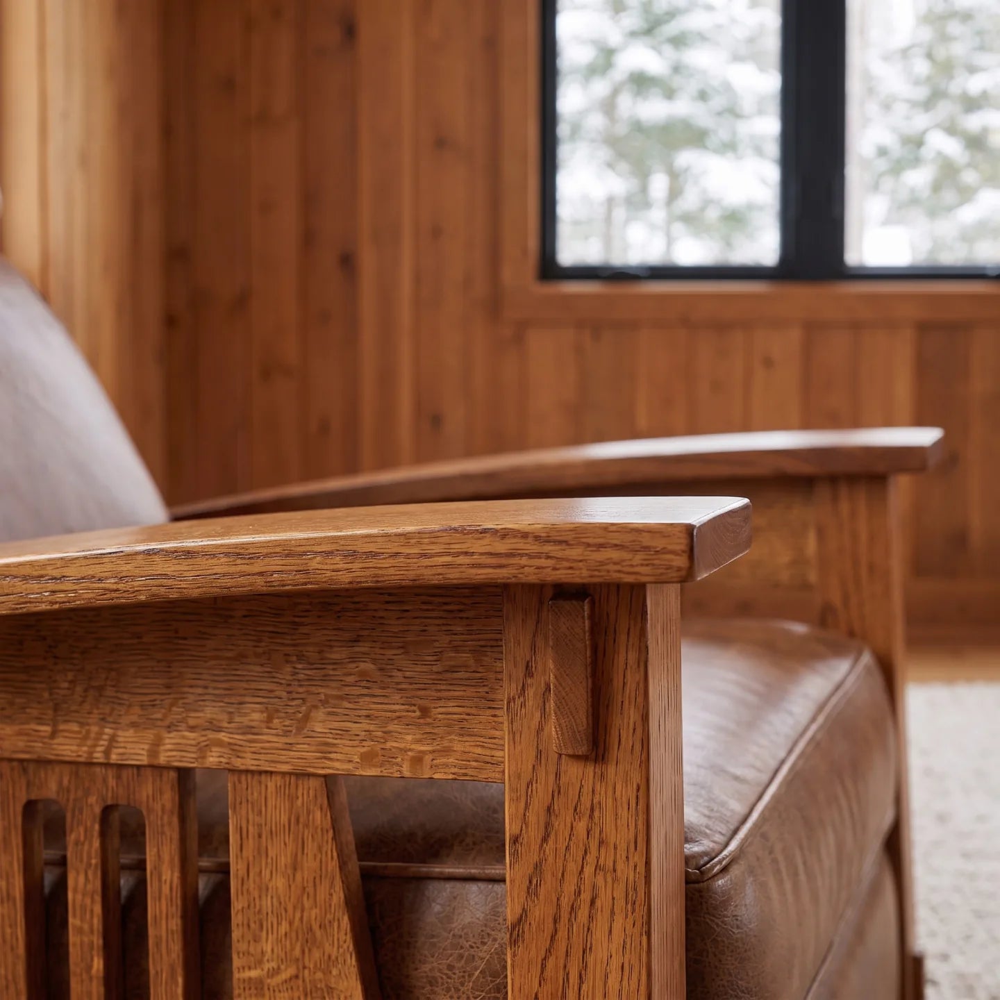 Bungalow Solid Oak Recliner