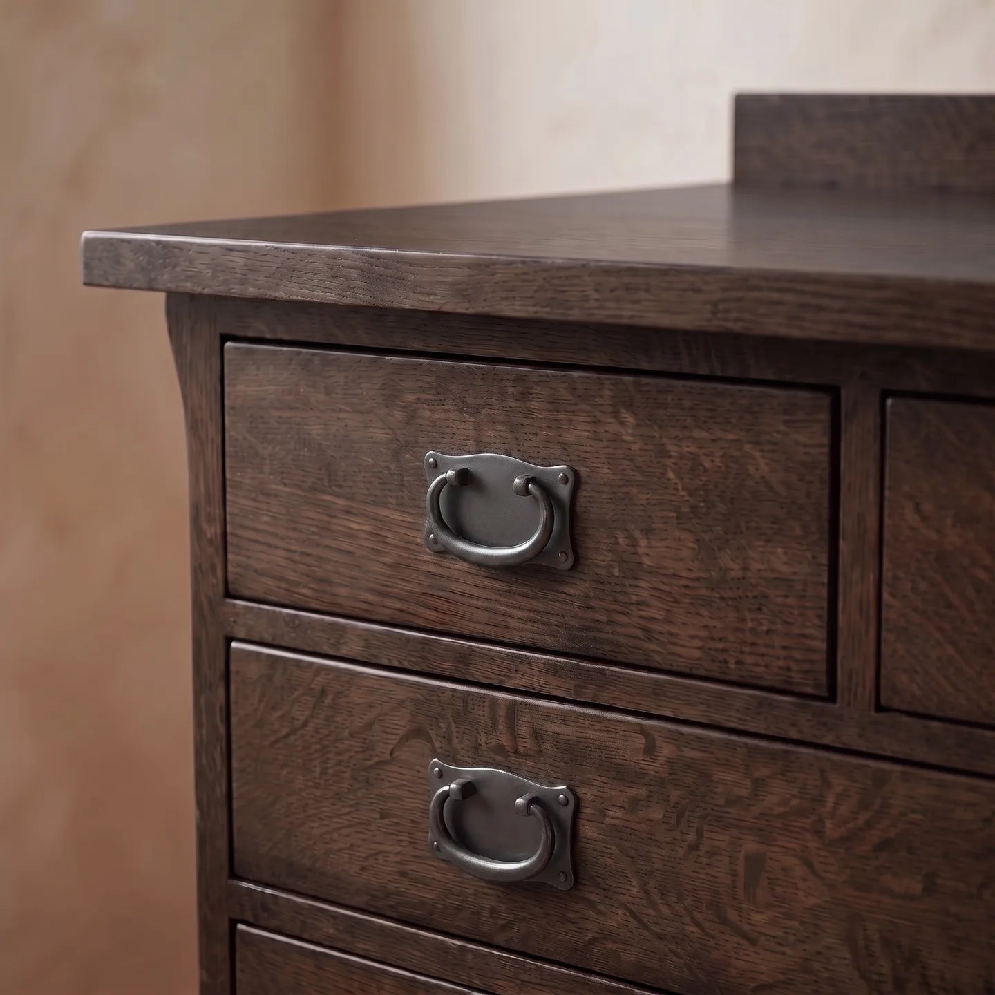 Mission 10-Drawer Dresser - Charcoal