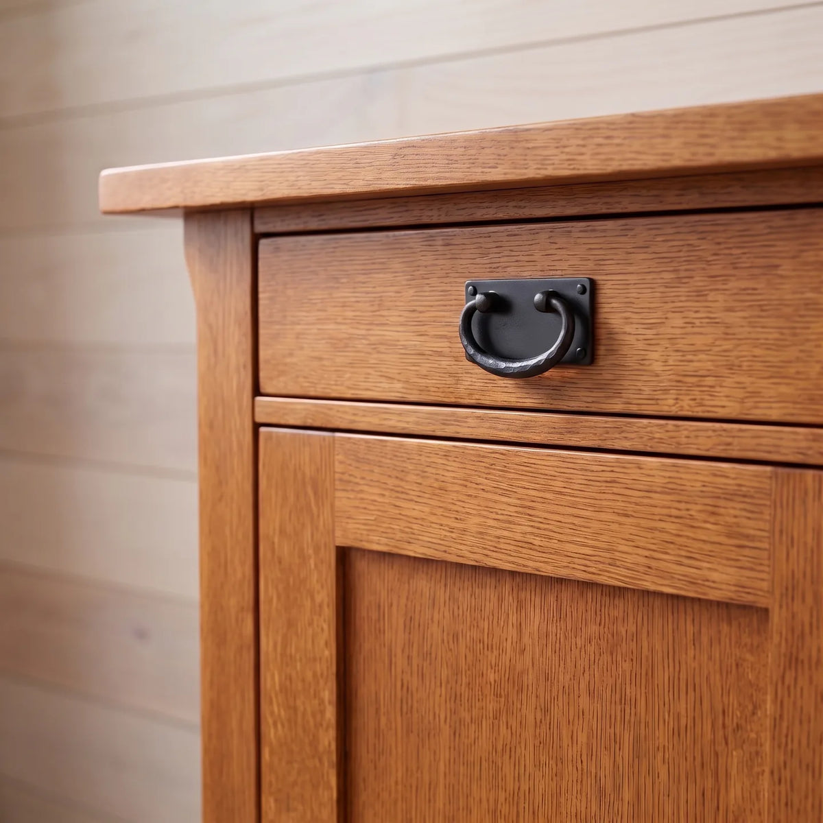 Mission 2-Door Console - Antique Brown