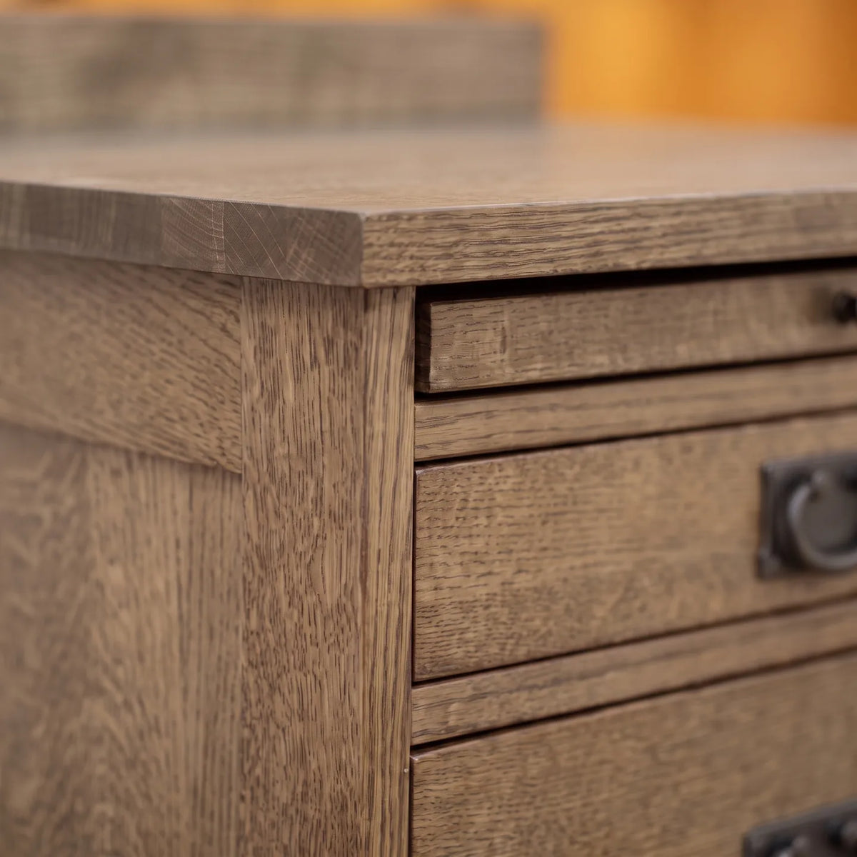 Mission 3-Drawer Tray Nightstand - Stone Gray