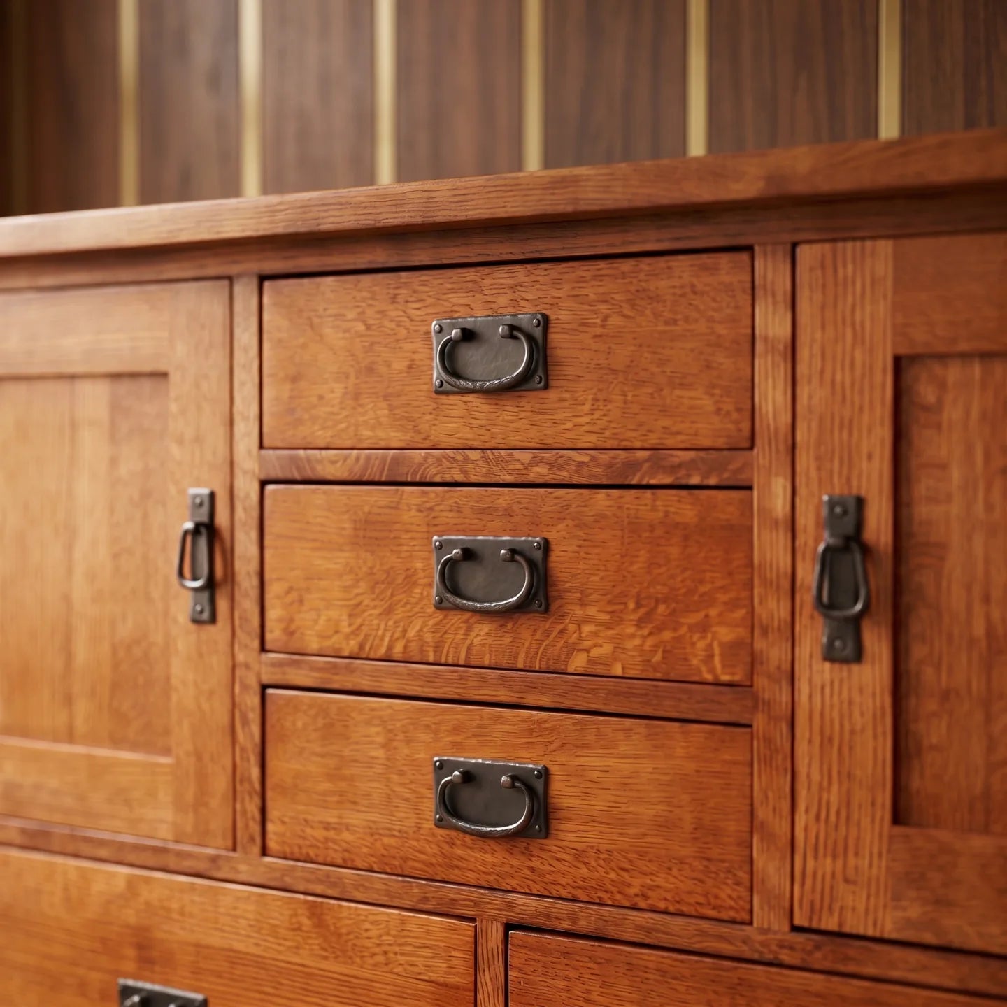 Mission 9-Drawer Bedroom Chest - Antique Brown