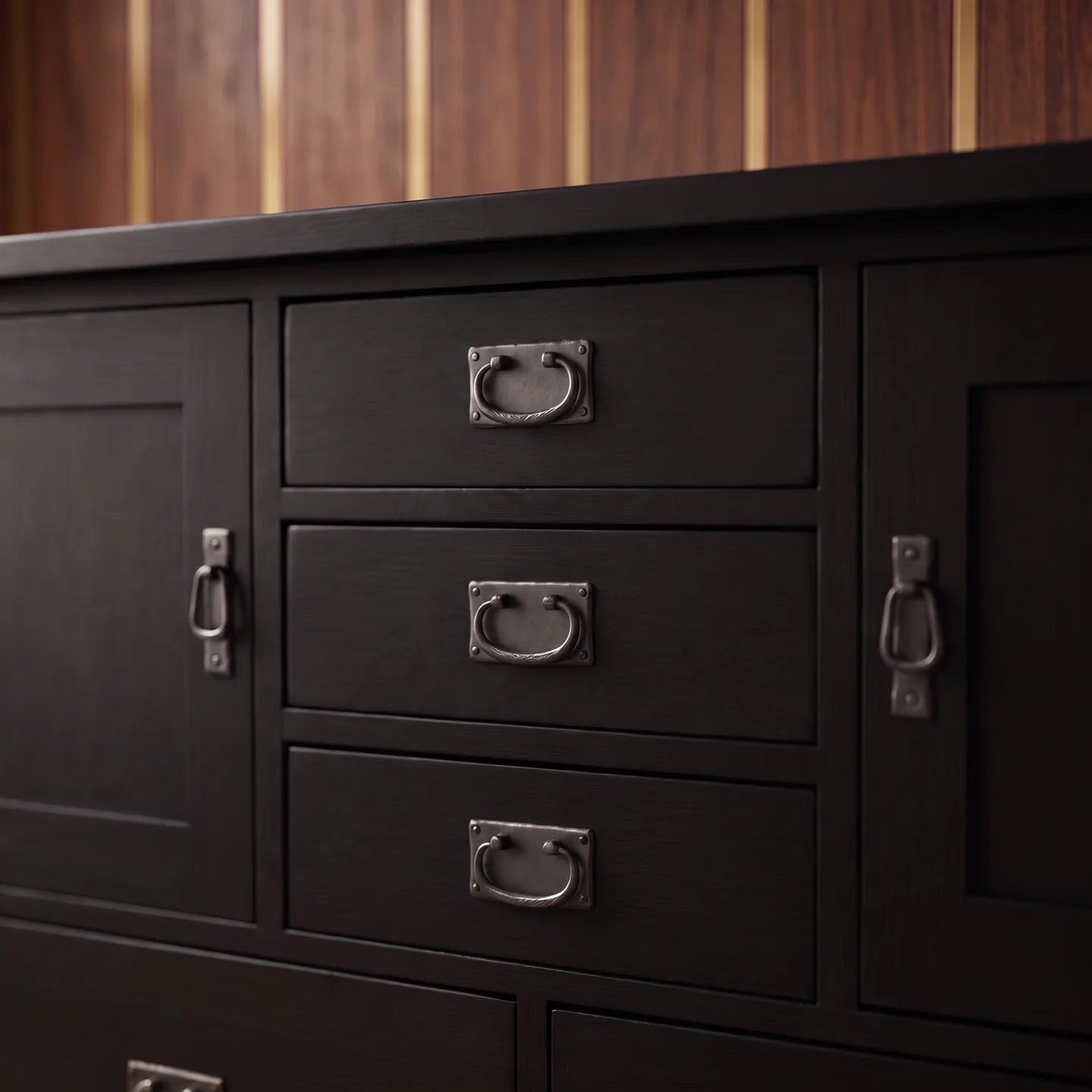 Mission 9-Drawer Bedroom Chest - Black
