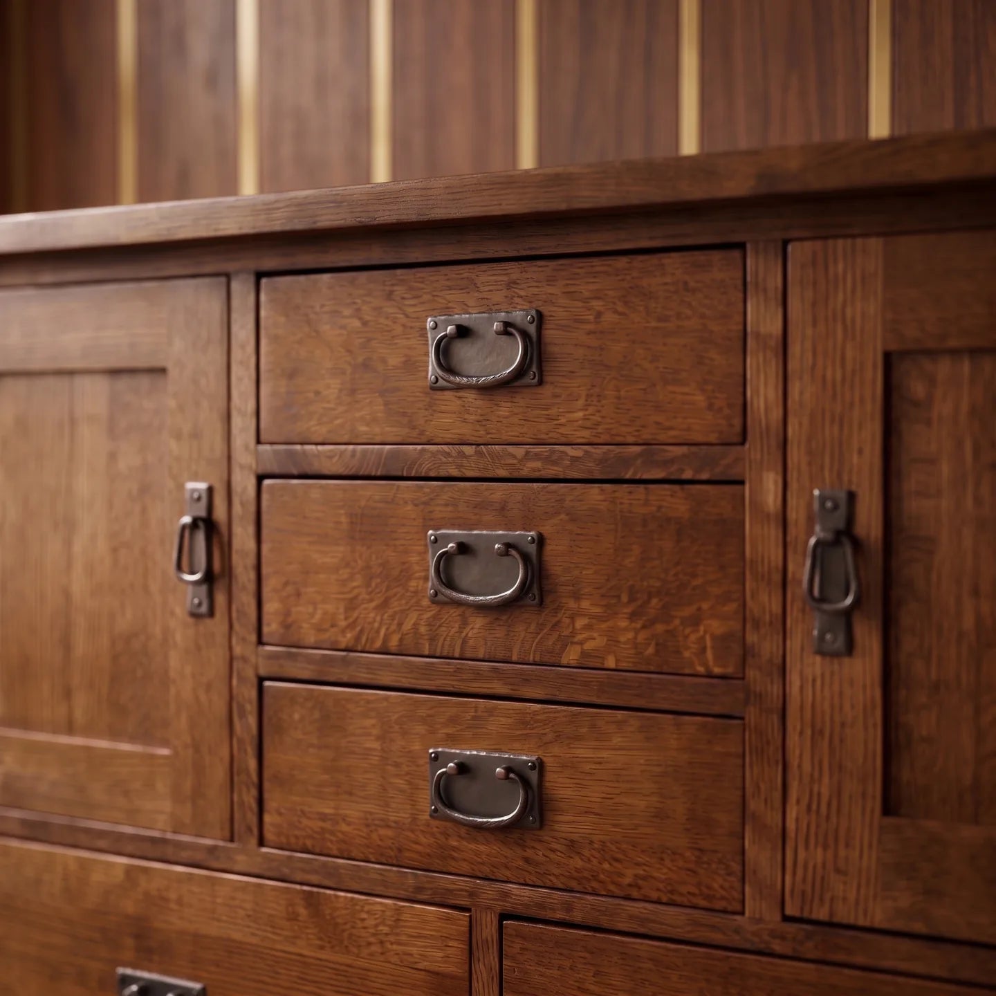 Mission 9-Drawer Bedroom Chest - Walnut