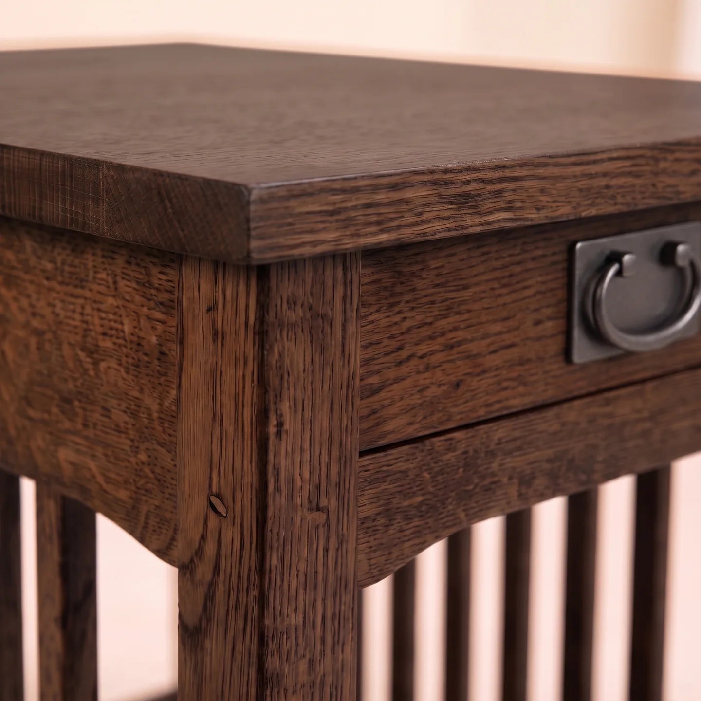 Mission End Table - Charcoal