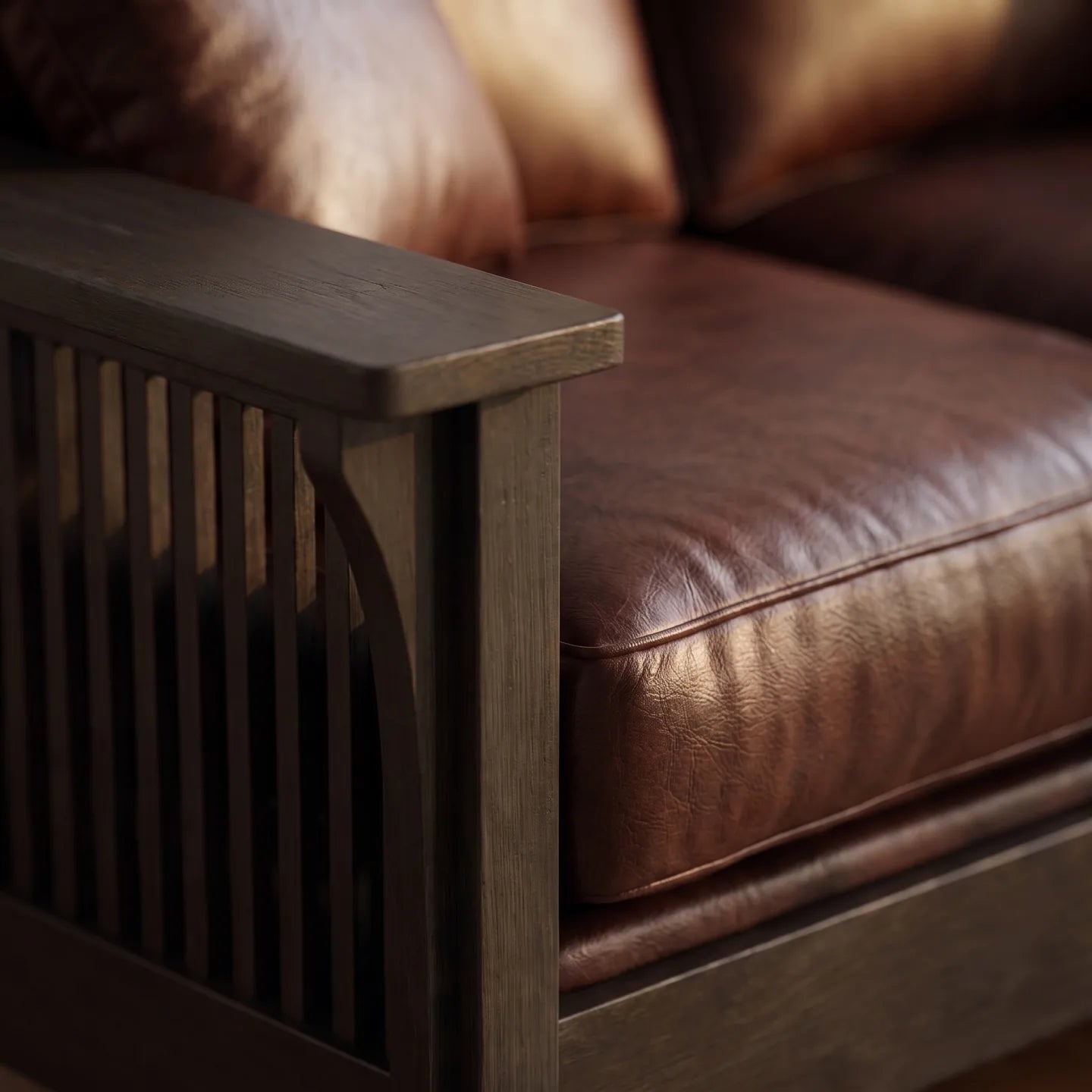 Mission Sofa - Charcoal