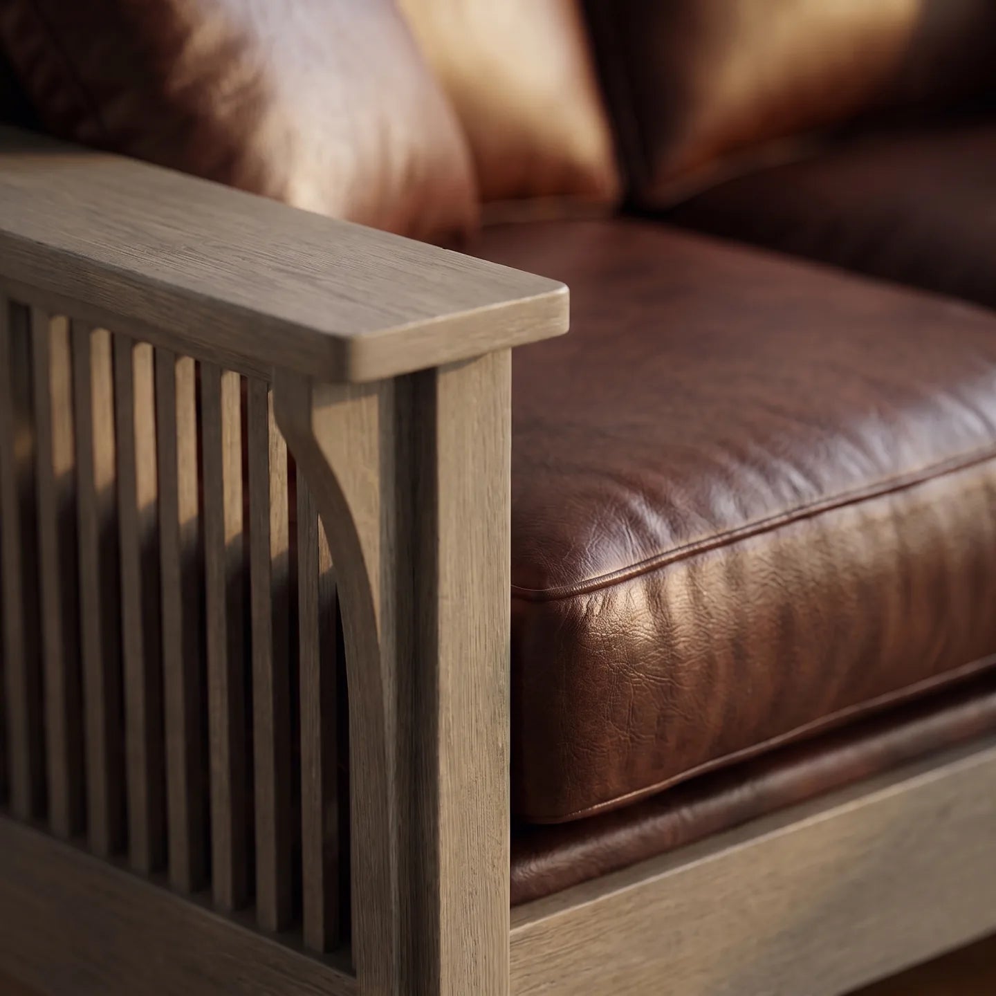 Mission Sofa - Stone Gray