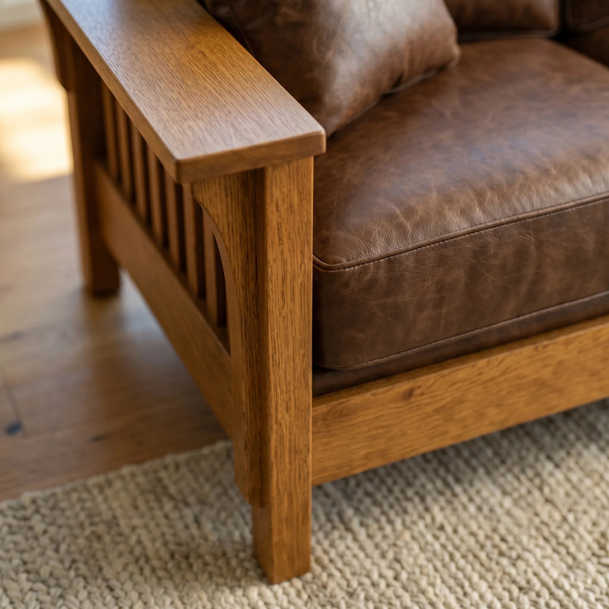 Sofa - Solid Oak — close-up detail