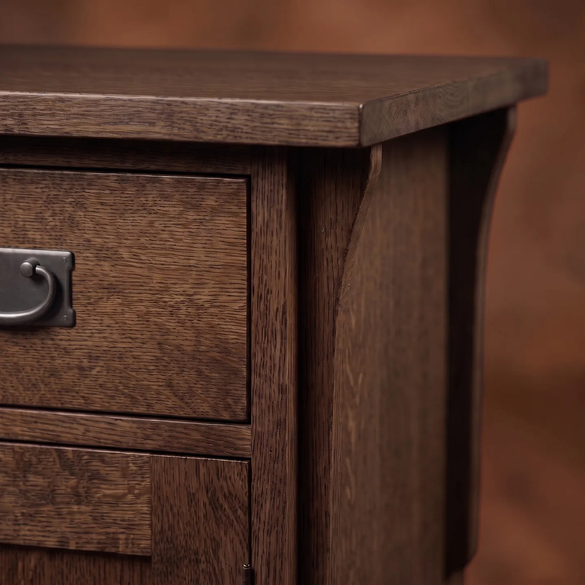 Mission Storage Nightstand - Charcoal