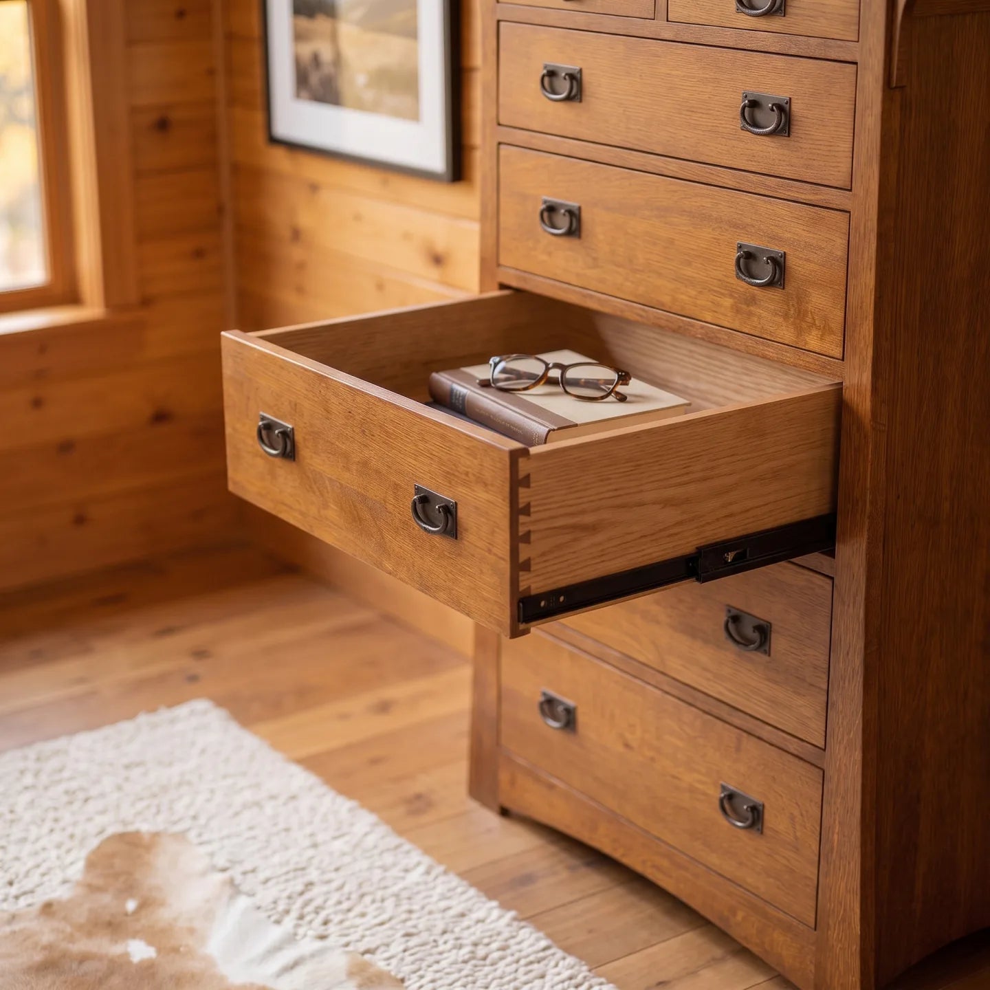 Bungalow 7-Drawer Bedroom Chest - Antique Brown