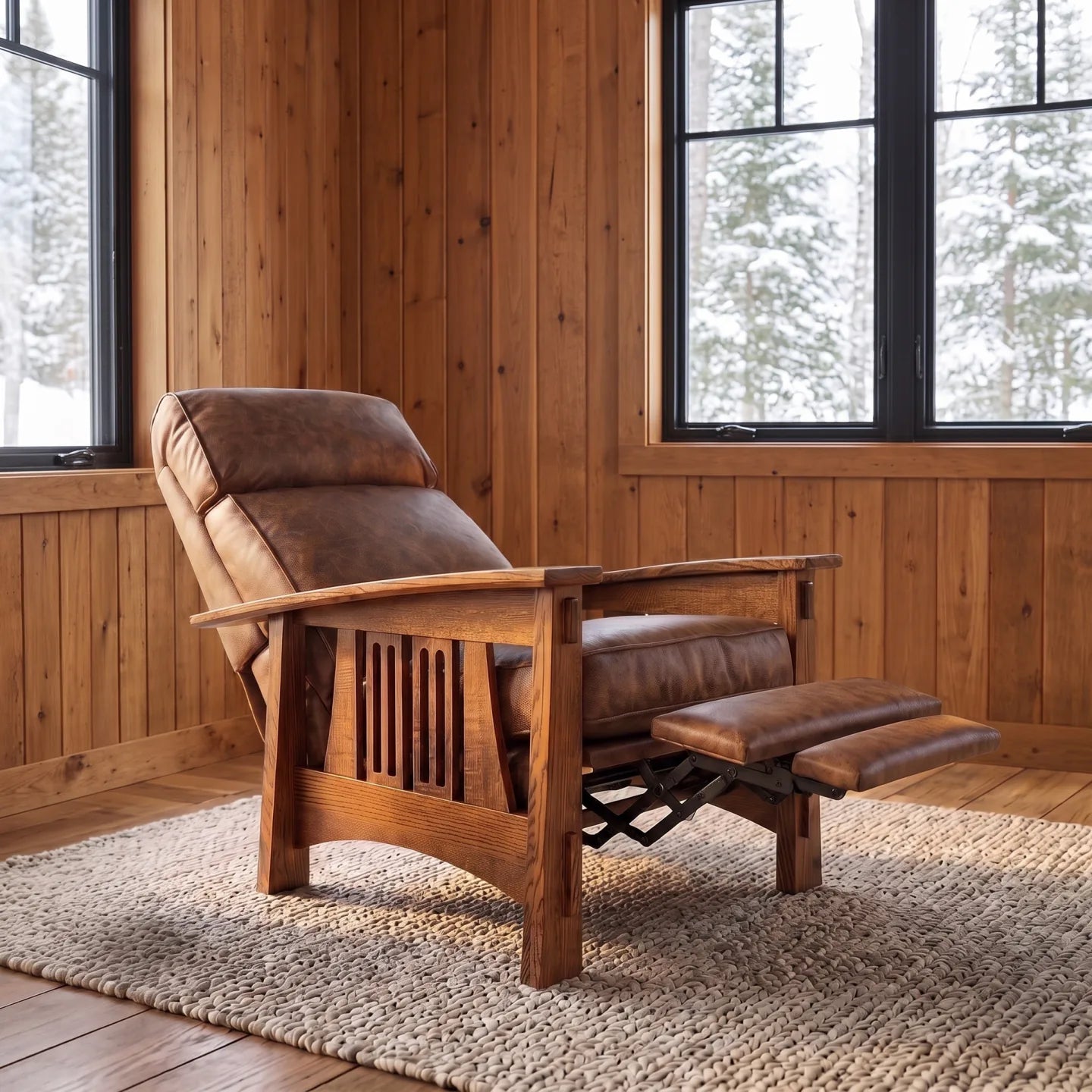 Bungalow Solid Oak Recliner