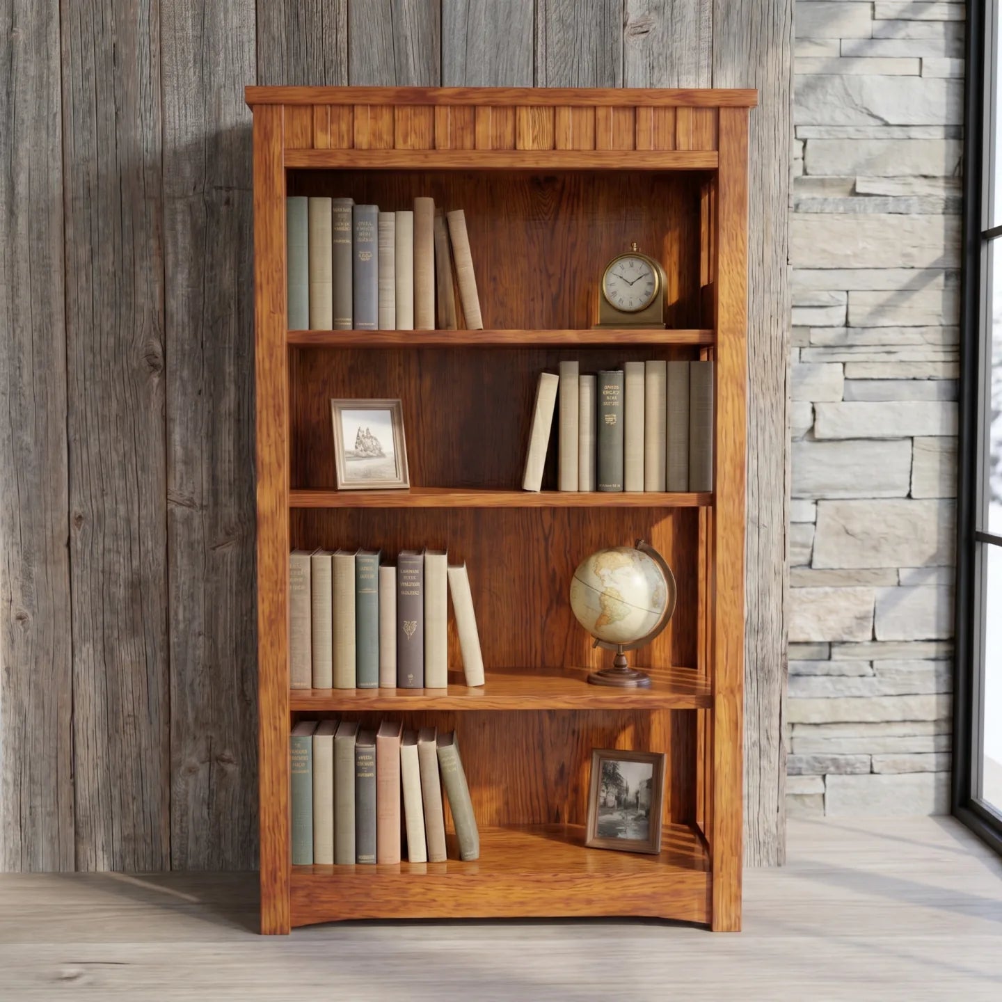 48" Bookcase - Walnut